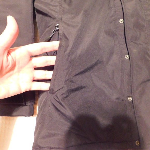 OLD NAVY Rain Parka Insulated Super Warm yet Lightweight Reflective Stripe Sz L - Picture 2 of 10